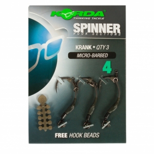 Koncová montáž Korda Spinner Krank 3ks + stopery na háčik